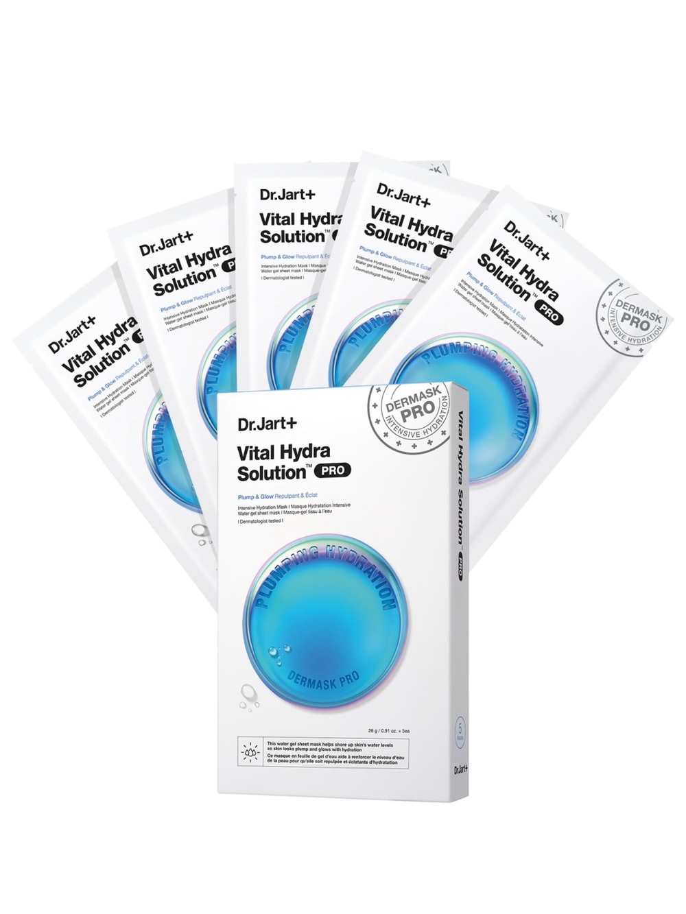 ✨Dr. Jart+ Vital Hydra Solution Pro Mask | 5 Pack |Factory Sealed| NIB Exp 2028✨
